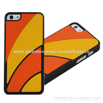 Leather & PC Case for iPhone 5/5S, PU Leather Stick, Hit Colors Available, Unique Design